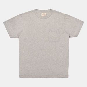 Grey- Single Pocket Short Sleeve Tee Shirt. XL